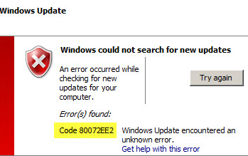Como Solucionar Error 80072ee2 De Windows Update